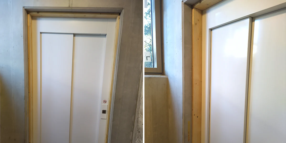 Wandfräsungen für Kabel im Behinderten WC