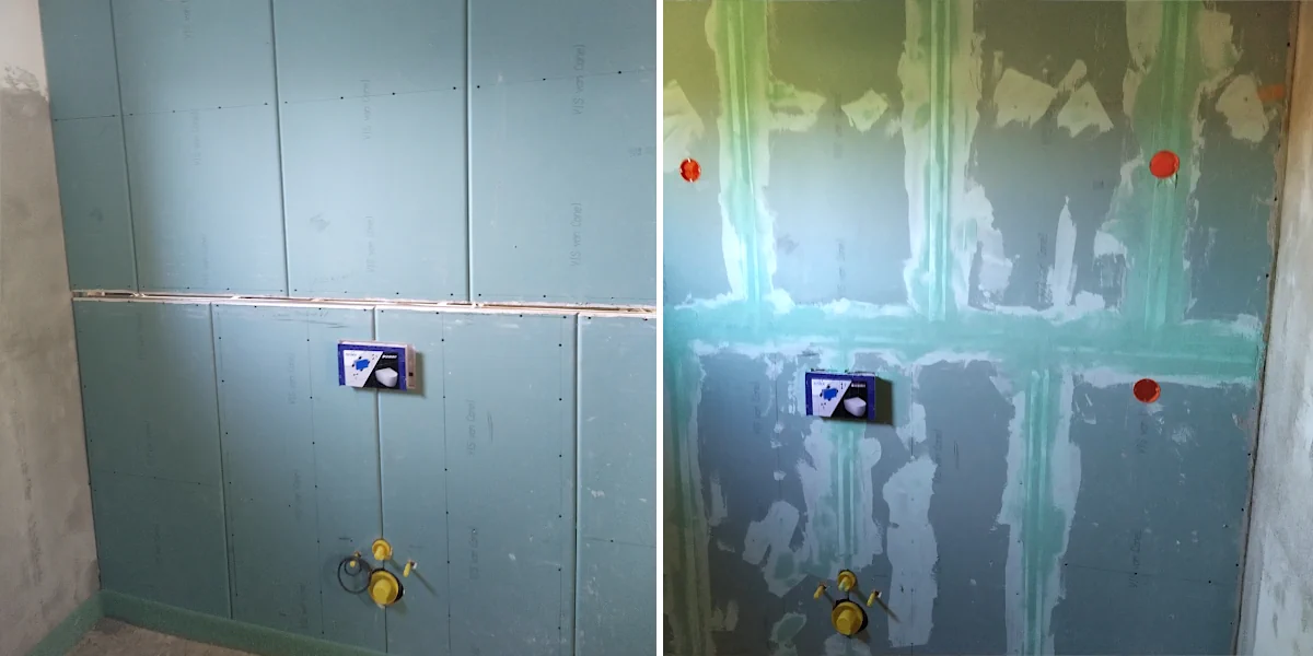 Alugerippe für die abgehängte Decke im Foyer