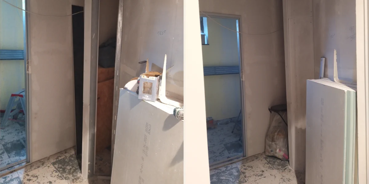 Brandschutzverkeidung um Säule