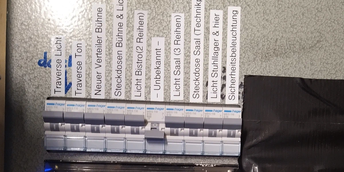 Unfertige abgehängte Decke mit Sauerkrautplatten